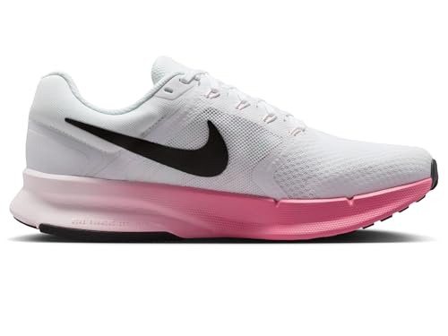 Nike Women's Run Swift 3 Road Running Shoes, White/Black-Pearl Pink-Peony, 12