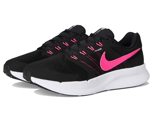 Nike Women's Run Swift 3 Road Running Shoes, Black/Hyper Pink-White, 7