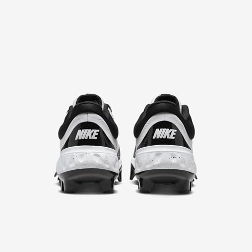 Nike Alpha Huarache Elite 4 Low MCS Men's Baseball Cleats (FD6255-108, White/Black) Size 12