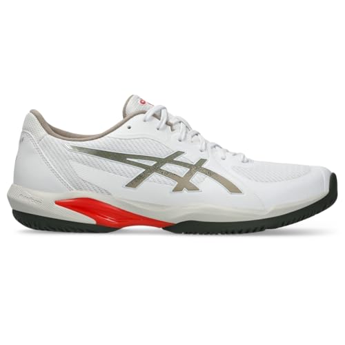 ASICS Men's Solution Swift FF 2 Tennis Shoes, 10.5, White/Vintage Khaki