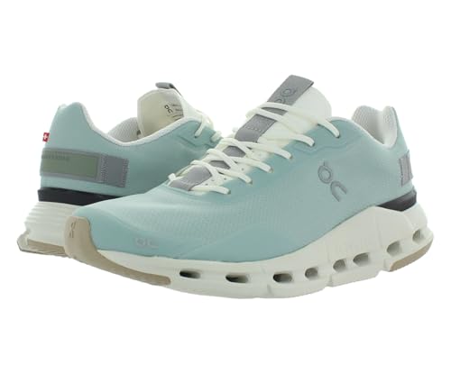 On Women's Cloudnova Form Sneakers Running Shoes (Mineral - Ivory, US Footwear Size System, Adult, Women, Numeric, Medium, 8)