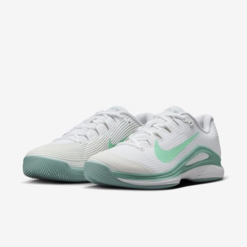 Nike Vapor 12 Women's Hard Court Tennis Shoes (White/Cannon/Mint Foam) Size 9.5