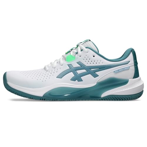 ASICS Men's Gel-Challenger 15 Padel Tennis Shoes, 7, White/Misty Pine