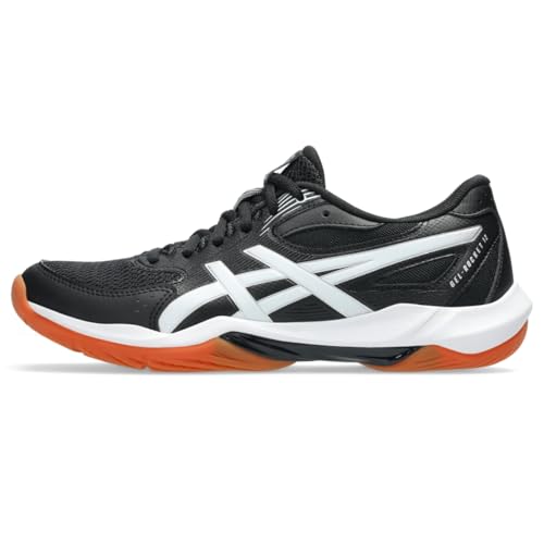 ASICS Women's Gel-Rocket 12 Volleyball Shoes, 10, Black/White