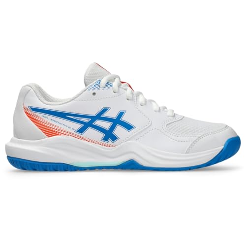 ASICS Kid's Gel-Dedicate 9 GS Tennis Shoes, 7, White/Directoire Blue