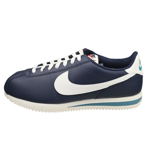 Nike Cortez, Men's Sneakers, Midnight Navy Sail Noise Aqua, 9.5