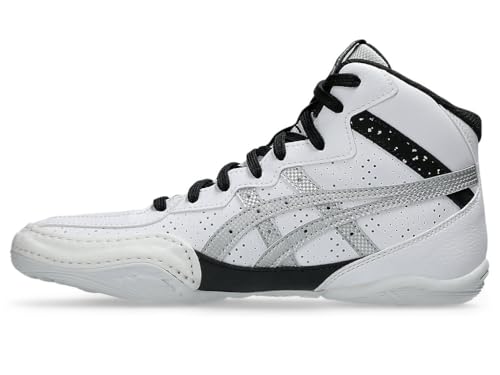 ASICS Kid's Matflex 8 GS Wrestling Shoes, K13, White/Pure Silver