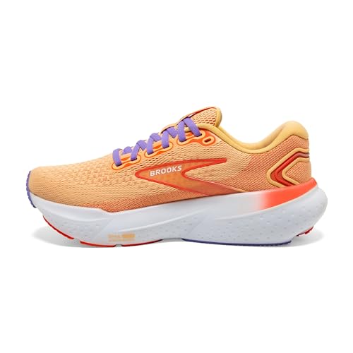 Brooks Women’s Glycerin 21 Neutral Running Shoe - Sunburst/Nasturtium/Purple - 7 Medium