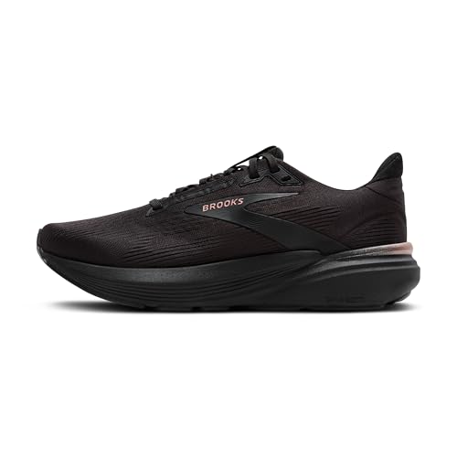 Brooks Women’s Revel 8 Neutral Running & Walking Shoe - Black/Black/Rose Gold - 7.5 Medium