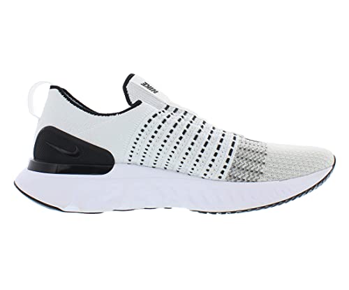 Nike Men's React Phantom Flyknit 2 Running Shoes White | Gray Size 9.5