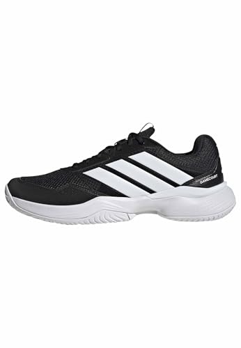 adidas Men's Gamecourt 3 All Court Tennis, BlackWhiteWhite, 9