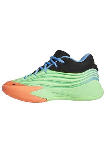 Adidas Unisex-Kids Dame X Basketball, Lime Burst/Supplier Colour/Supplier Colour, 4