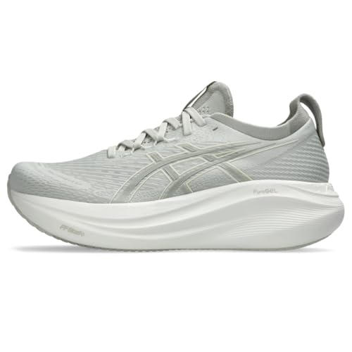 ASICS Women's Gel-Nimbus 27 Running Shoes, 8.5, Lake Grey/White SAGE