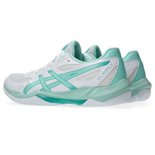 ASICS Women's Gel-Rocket 12 Volleyball Shoes, 8.5, White/Fresh ICE