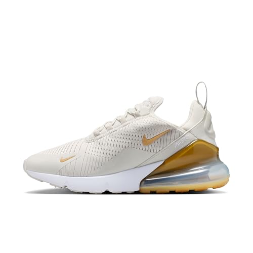 Nike Air Max 270 Women's Shoes (Light Bone/White/Metallic Gold) Size 7.5