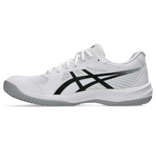 ASICS Men's Upcourt 6 Volleyball Shoes, 12, White/Black