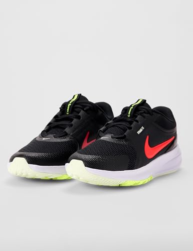 Nike Big Kid's Star Runner 5 Running Shoes, Black/Bright Crimson-Anthracite, 4Y