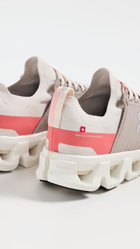 On Women's Cloudswift 4 Sneakers, Cream/Salmon, 10.5 Medium US