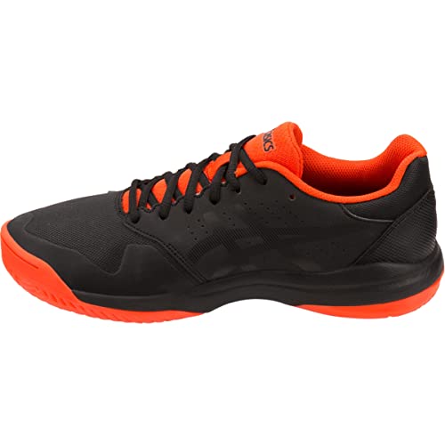 ASICS Men's Gel-Game 7 Tennis Shoe, Black/Cherry Tomato, 9 D US