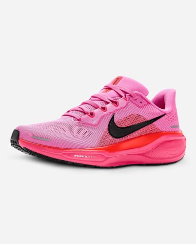 Nike Women's Pegasus 41 Playful Pink/Off Noir/Hyper Pink/Bright Crimson/Metallic Silver 8 Medium