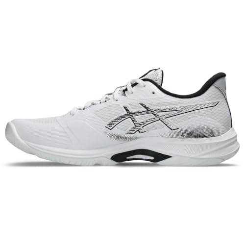 ASICS Men's Netburner Ballistic FlyteFoam 4 Volleyball Shoes, 14, White/Black