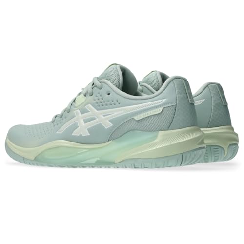 ASICS Women's Gel-Challenger 15 Tennis Shoes, 10.5, Lichen Rock/Whisper Green