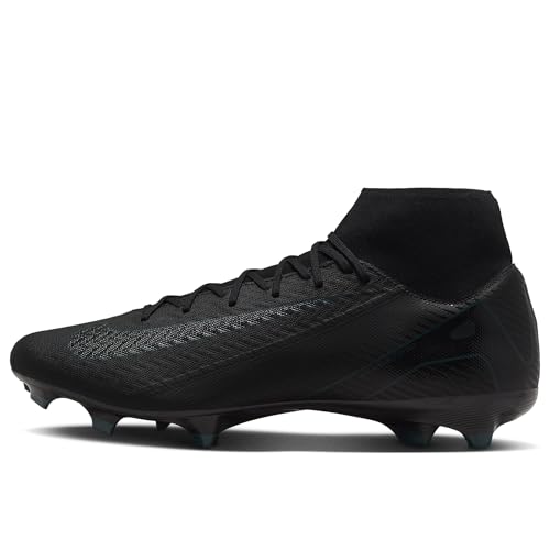 Nike Men's Zm Superfly 10 Acad Fg/MgFootball Shoe, Black Black Deep Jungle, 10 US