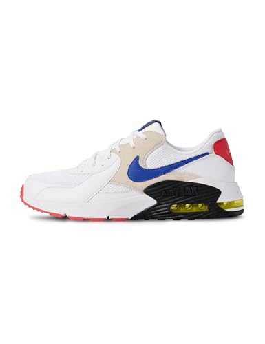 Nike Men's Air Max Excee, White/Hyper Blue-Bright Cactus-Track Red, 11
