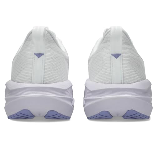 ASICS Women's NOVABLAST 5 Running Shoes, 7.5, White/Lilac HINT