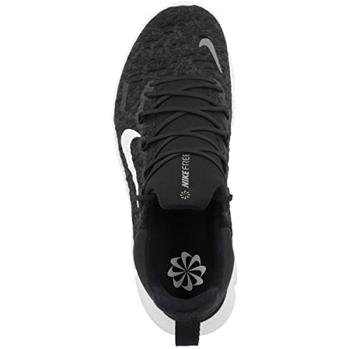 Nike Women's Free Run Shoe, Black White Dk Smoke Grey, US Size 10