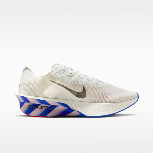 Nike Vaporfly 4 Men's Road Racing Shoes (White/Racer Blue/Silt Red/Black) Size 9.5
