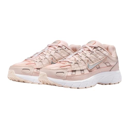 Nike P-6000 Big Kids' Shoes (Silt Red/Light Soft Pink/Particle Pink/Metallic Silver) Size 7