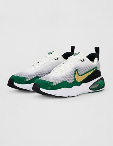 Nike Big Kids' Air Max Nova Shoes, White/Metallic Gold-Malachite-Black, 6Y