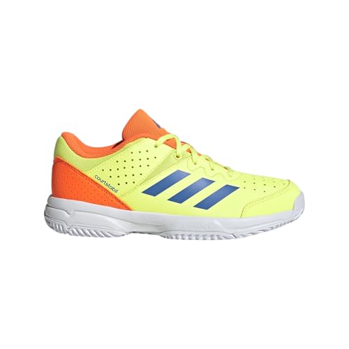 adidas Unisex-Kids Court Stabil Volleyball, Yellow/Ray Blue, 1
