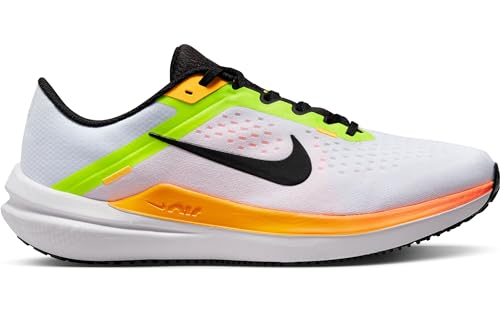 Nike Winflo 10 shoes code DV4022-101, White Black Orange Yellow, 14 US