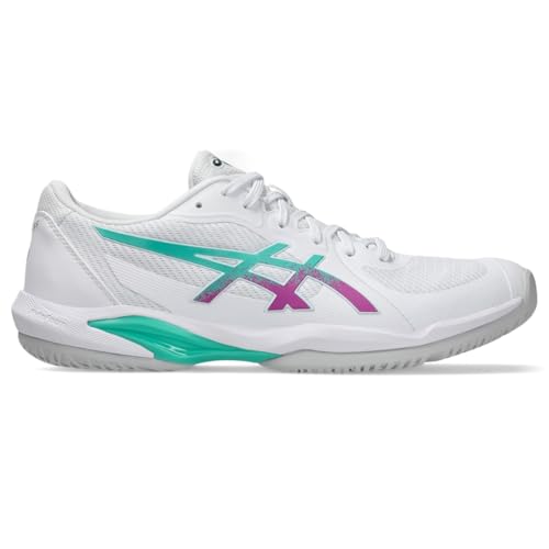 ASICS Men's Solution Swift FlyteFoam 2 Tennis Shoes, 11, White/Digital Sakura