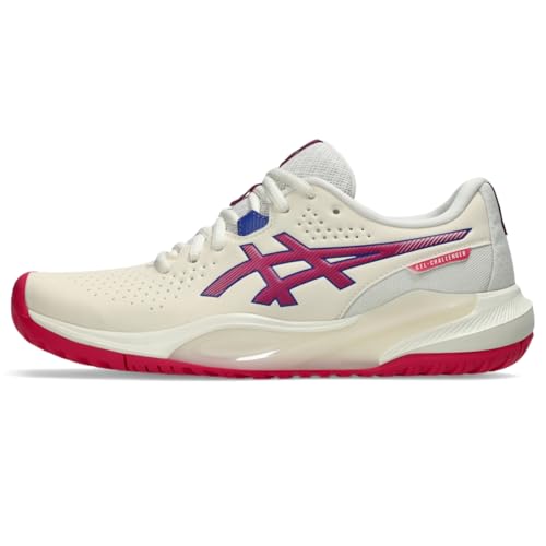 ASICS Women's Gel-Challenger 15 Tennis Shoes, 9.5, Cream/Bright Rose
