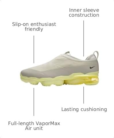 Nike Air Vapormax Moc Roam Men's Shoes (DZ7273-100, Light Stone/Stone/Light Bone/Black) Size 10.5