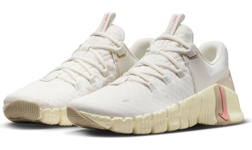 Nike Women's Women's Free Metcon 5Training Shoe, Sail Sail Sanddrift Coconut Milk, 9.5 US