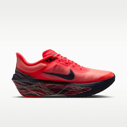 Nike Zoom Fly 6 Men's Road Racing Shoes (Bright Crimson/Obsidian/Light Bone/Obsidian) Size 10.5
