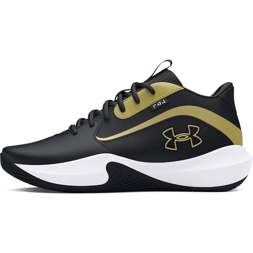 Under Armour Unisex Lockdown 7, (001) Black/Black/Metallic Gold, 10, US