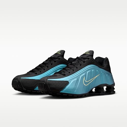 Nike Shox R4 Men's Shoes (Sapphire/Pencil Point/Black/Light Liquid Lime) Size 10.5