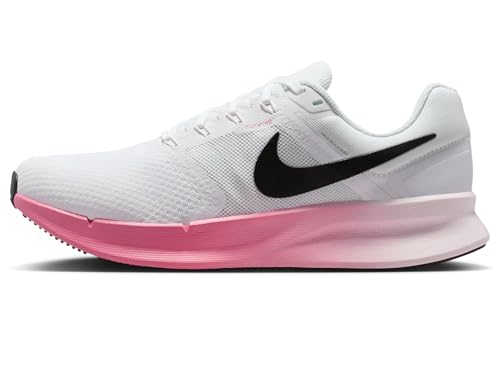Nike Women's Run Swift 3 Road Running Shoes, White/Black-Pearl Pink-Peony, 12