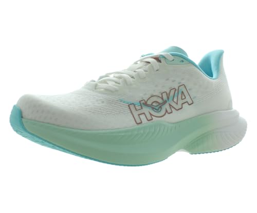 HOKA Mach 6 Womens Shoes Size 8.5, Color: Frost/Rose Gold