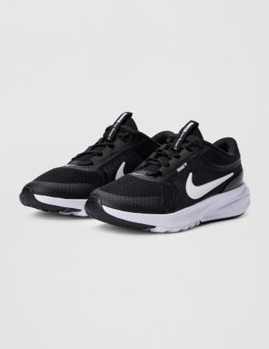 Nike Little Kid's Star Runner 5 Running Shoes, Black/White-White, 2Y