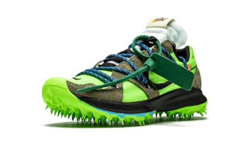 Nike Womens Zoom Terra Kiger 5 / OW Electric Green/Metallic Silver Suede Size 7.5