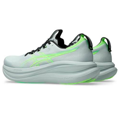 ASICS Men's Gel-Nimbus 28 Running Shoes, 13, Cold Moss/Illuminate Green