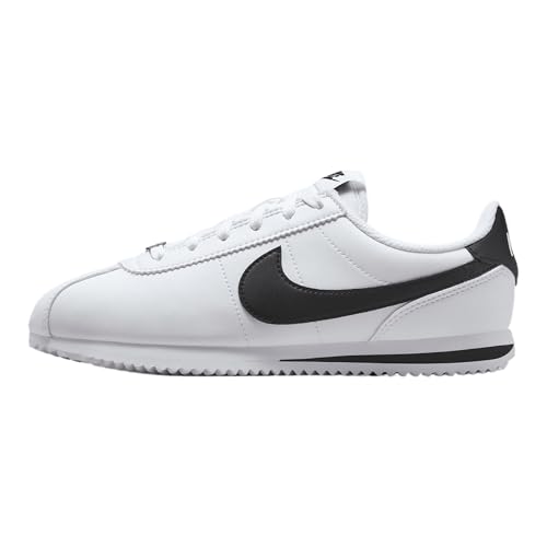 Nike Cortez Big Kids' Shoes (DM0950-108, White/Black) Size 6.5