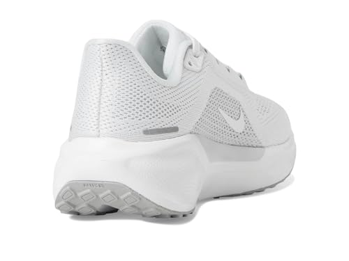 Nike Women's Pegasus 41 White/White/Pure Platinum/Metallic Silver 9 Medium