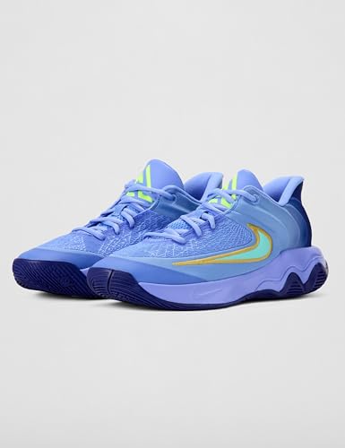 Nike Men's Giannis Immortality 4 Basketball Shoes, Royal Pulse/Hyper Turquoise-Deep Royal-Volt, 11